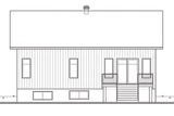 Secondary Image - Country House Plan - Urban Valley 2 80235 - Rear Exterior