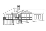 Prairie House Plan - Edgewater 80298 - Left Exterior