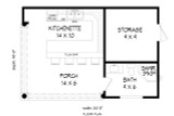 Traditional House Plan - Oakbrook 80033 - 1st Floor Plan