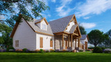 Traditional House Plan - Diamond Creek 80618 - Left Exterior