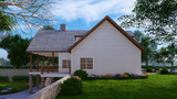 Traditional House Plan - Diamond Creek 80618 - Left Exterior