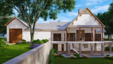 Traditional House Plan - Diamond Creek 80618 - Rear Exterior
