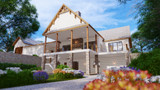 Traditional House Plan - Diamond Creek 80618 - Rear Exterior