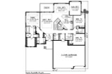 Modern House Plan - 80738 - 1st Floor Plan