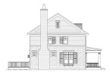 Colonial House Plan - Durham 80774 - Left Exterior