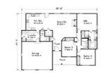 Ranch House Plan - 80783 - 1st Floor Plan