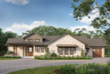 Ranch House Plan - Granite Shoal 80817 - Front Exterior