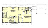 Southern House Plan - 80864 - 1st Floor Plan