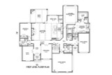 European House Plan - 80923 - 1st Floor Plan