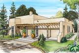 Southwest House Plan - Century 81201 - Front Exterior