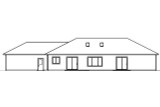 Secondary Image - Ranch House Plan - Elliot 81293 - Rear Exterior