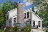 Modern House Plan - The Whitespire 81752 - Front Exterior