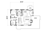 Modern House Plan - The Whitespire 81752 - 1st Floor Plan