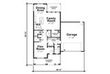 Craftsman House Plan - Fosse 82107 - 1st Floor Plan