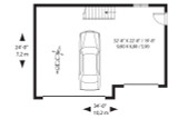 Craftsman House Plan - The Housemate 82163 - 1st Floor Plan