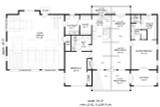 Ranch House Plan - Alder Creek 82324 - 1st Floor Plan