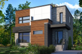 Modern House Plan - Lavoisier 82859 - Front Exterior