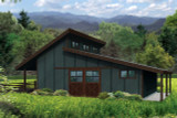 Country House Plan - Barn 82931 - Rear Exterior