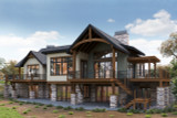 Lodge Style House Plan - Daniels Park 82960 - Rear Exterior