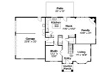 European House Plan - Gerabaldi 83065 - 1st Floor Plan