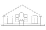 Secondary Image - Craftsman House Plan - Russellville 83183 - Rear Exterior