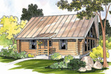 Lodge Style House Plan - Clarkridge 83361 - Exterior