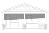 Traditional House Plan - Racine Poolhouse 83646 - Front Exterior