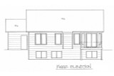 Secondary Image - Traditional House Plan - 83855 - Rear Exterior