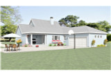 Secondary Image - Country House Plan - 83883 - Rear Exterior