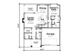 Craftsman House Plan - Bassett Grove 84038 - 1st Floor Plan