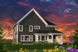 Country House Plan - 84194 - Rear Exterior