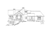 Craftsman House Plan - Piney Hill 84243 - Left Exterior