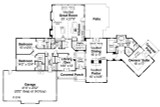 Ranch House Plan - Bellewood 84387 - 1st Floor Plan