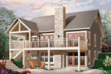 Secondary Image - Cottage House Plan - Bay Breeze 3 84429 - Rear Exterior