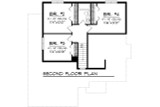Secondary Image - Traditional House Plan - 84826 - 2nd Floor Plan