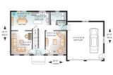 Colonial House Plan - Ellington 85013 - 1st Floor Plan