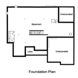 Craftsman House Plan - The Glen Arbor 85090 - Basement Floor Plan