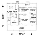 Country House Plan - 85205 - 1st Floor Plan