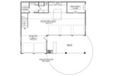 Tuscan House Plan - Mountain Casita 85405 - 1st Floor Plan