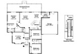 Mediterranean House Plan - Odessa 85535 - 1st Floor Plan