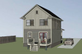 Secondary Image - Country House Plan - 85621 - Left Exterior