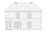 Colonial House Plan - 85655 - Rear Exterior
