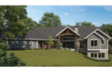 Craftsman House Plan - Seawall Point 85826 - Rear Exterior
