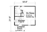 Cottage House Plan - 86156 - 1st Floor Plan