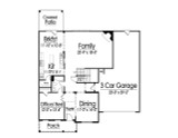 Traditional House Plan - 86257 - 1st Floor Plan