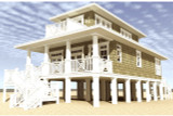 Cape Cod House Plan - Landlubber 86878 - Rear Exterior