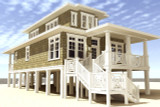 Cape Cod House Plan - Landlubber 86878 - Left Exterior