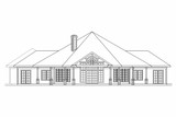 Southern House Plan - Myersdale 87108 - Rear Exterior