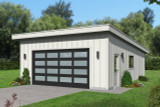 Contemporary House Plan - 87711 - Front Exterior