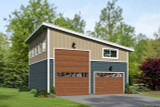 Contemporary House Plan - 87801 - Front Exterior
